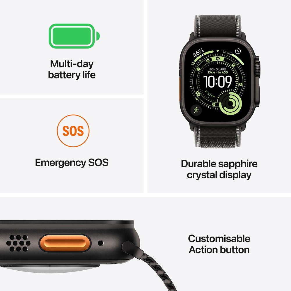 i-watch Ultra 3 with 2 straps and watch charger with 1 year warranty