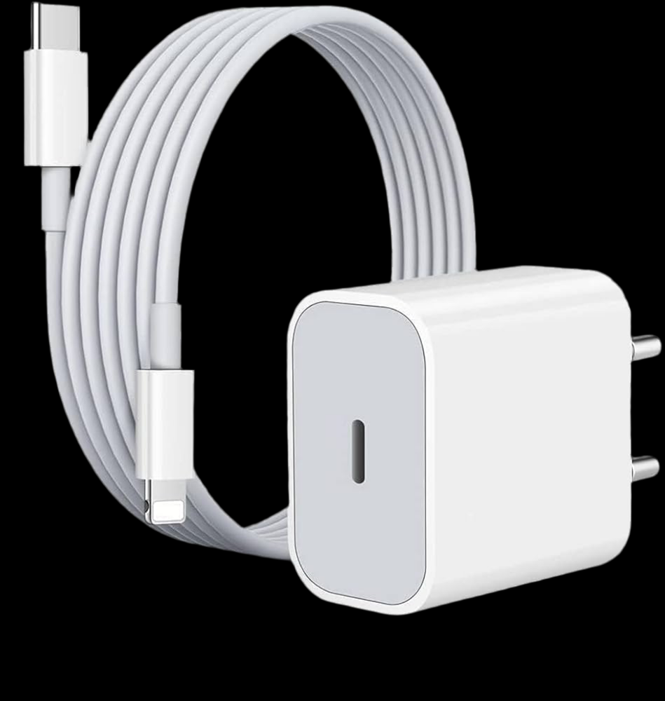 Combo: 20W Power Adapter + Type-c To Lightning Cable With (1 Year Warranty)