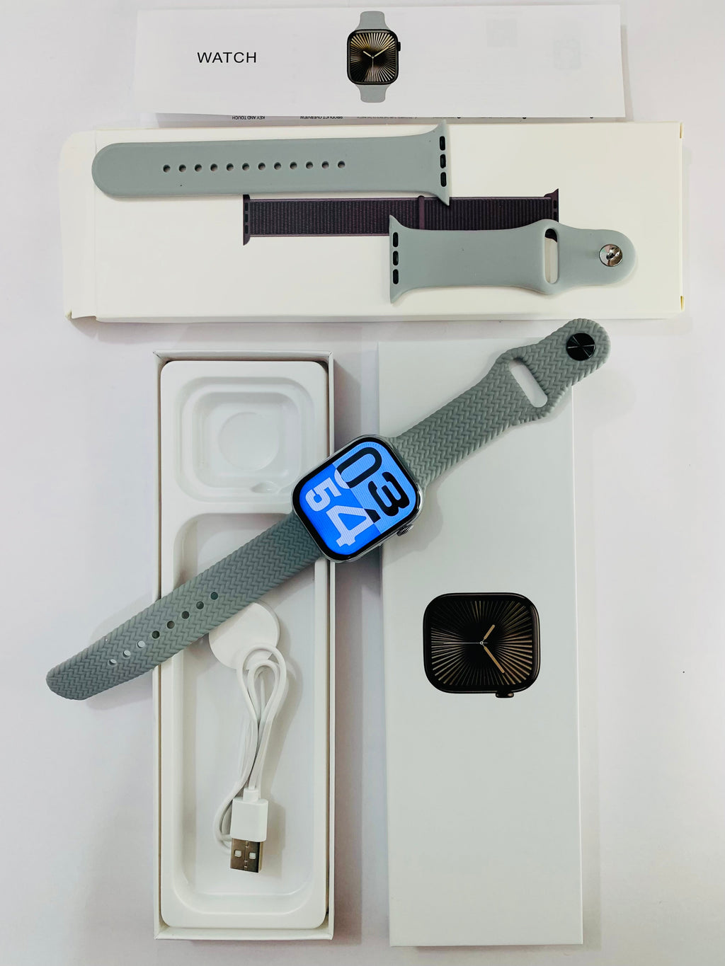 i-watch series 10 With 2 strap and watch charger with (1 year warranty)