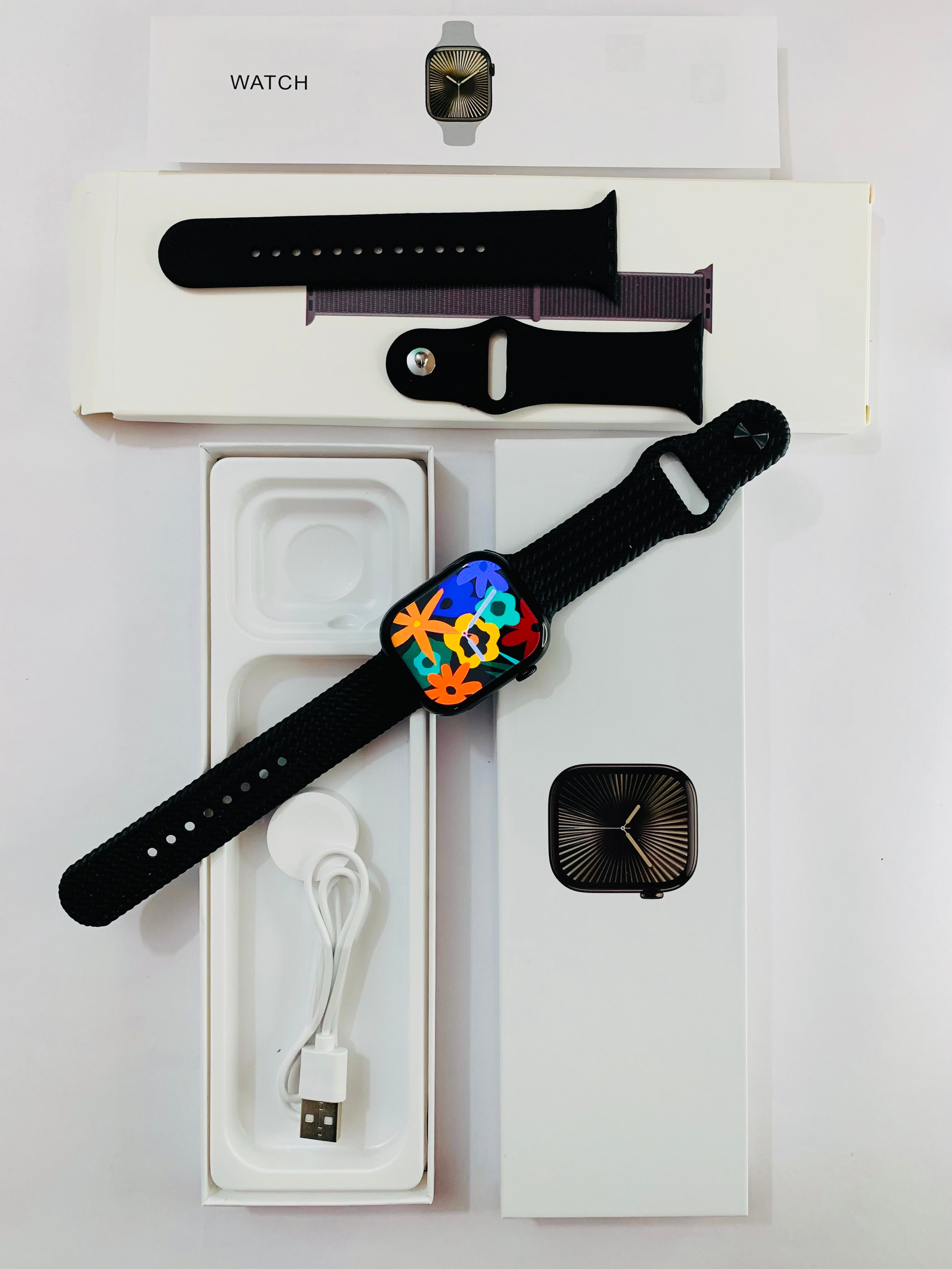 i-watch series 10 With 2 strap and watch charger with (1 year warranty)