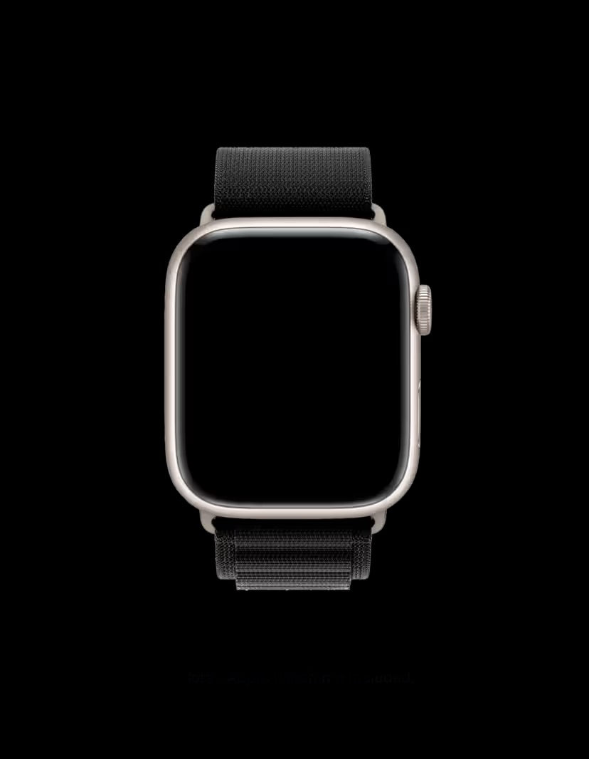 Alpine Watch Band| ultra 2 band 49mm, Series 10 46mm, 9|8|7 45mm, SE2|SE|6|5|4 44mm, 3|2|1 42mm (Black),(silver)