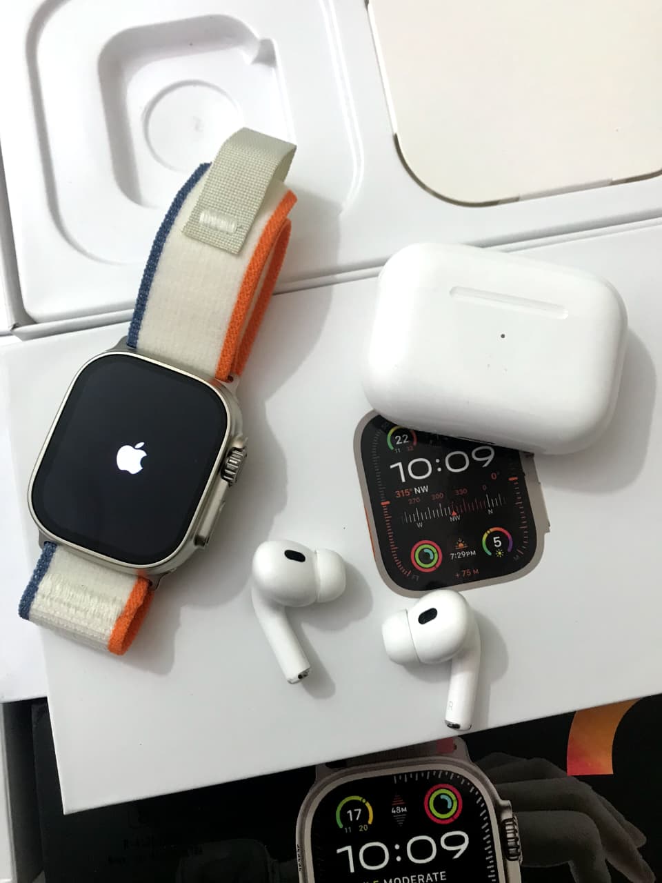 Combo 2in1:- AirPods Pro 2nd Genration+Ultra 2 Watch With 2 Strap and watch charger (1 year warranty)
