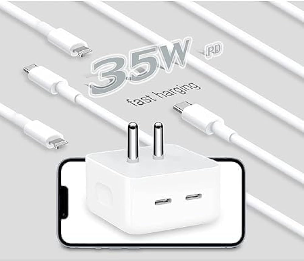35W Dual USB-C Port Power Adapter
